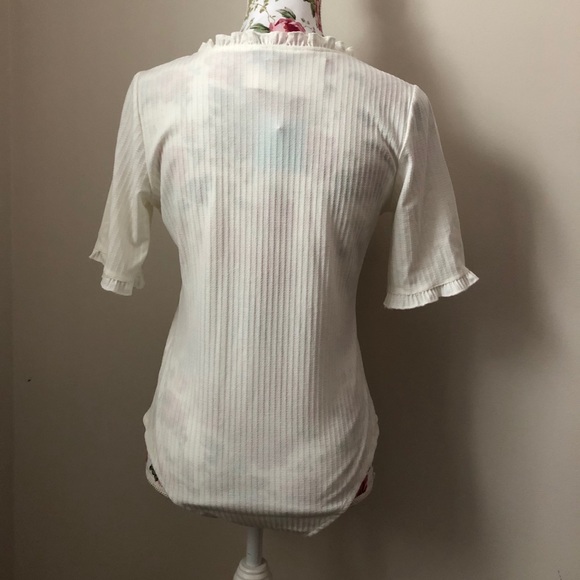 Cream Ruffle Bodysuit - Picture 5 of 5